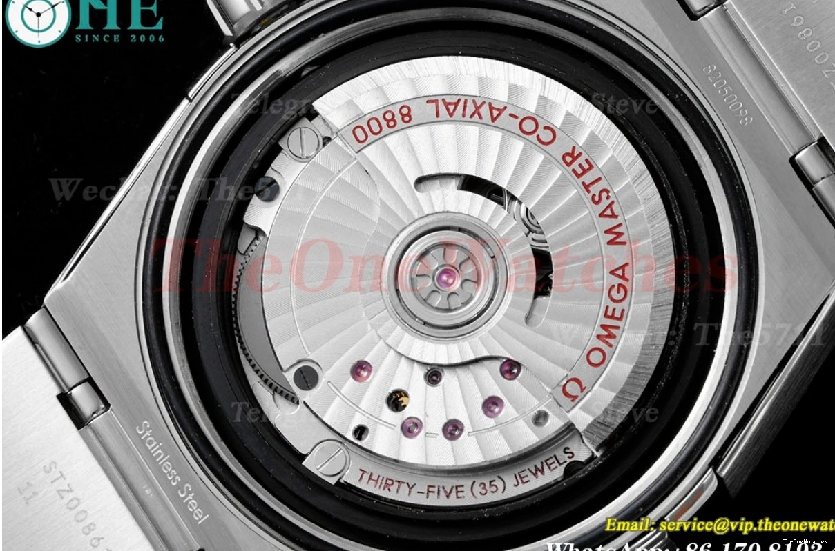 SS Constellation Textured ORF 39mm SS A8800 Dial White 0213